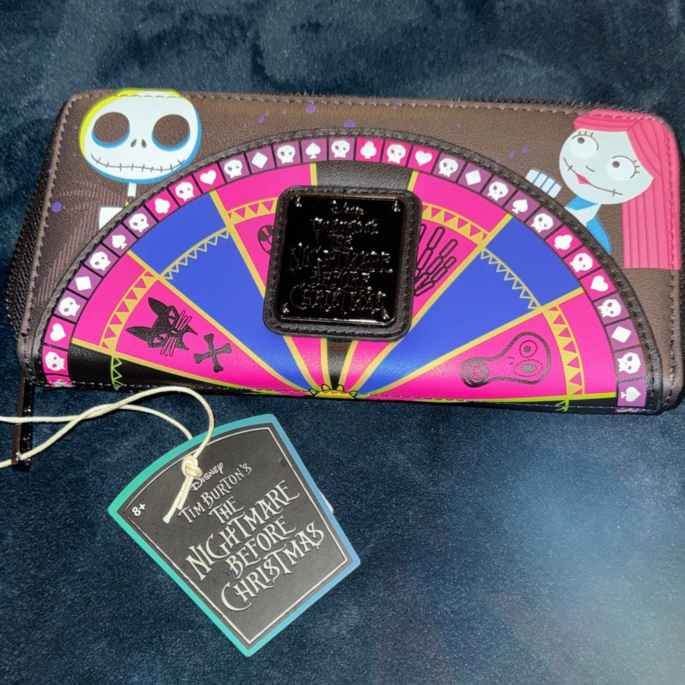 Disney Nightmare Before Christmas Wallet - Black, Pink, Blue